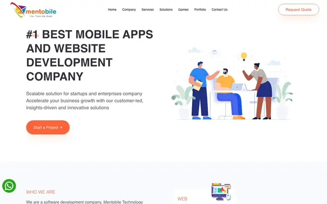 Mentobile Technologies website