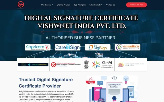 MeraDSC website