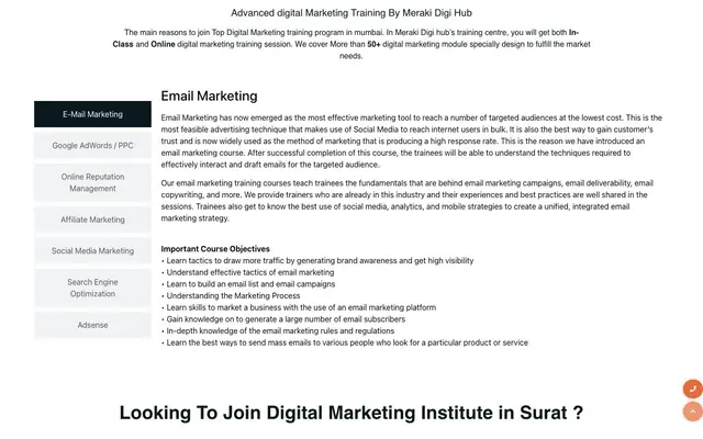 Meraki Digi Hub website
