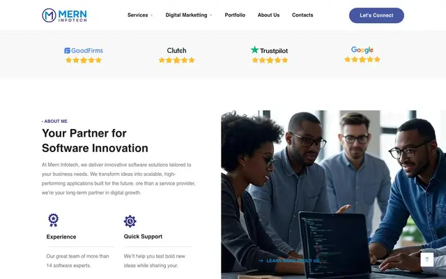 MERN Infotech website