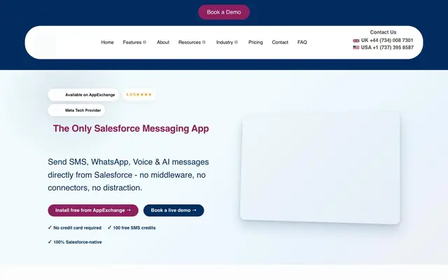 Message Blink website