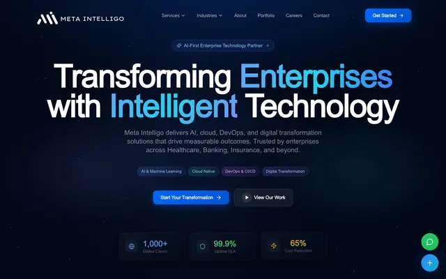Meta Intelligo Technologies website