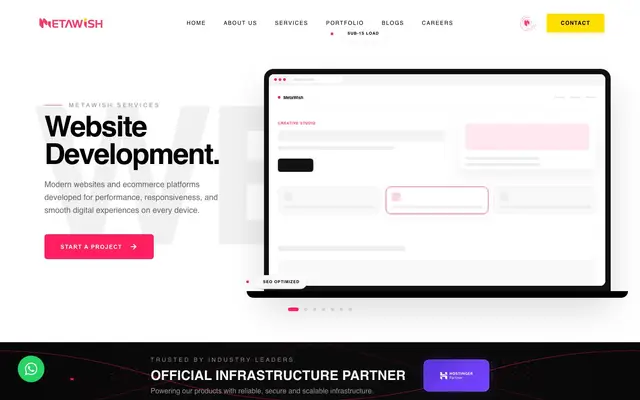Metawish Ai website