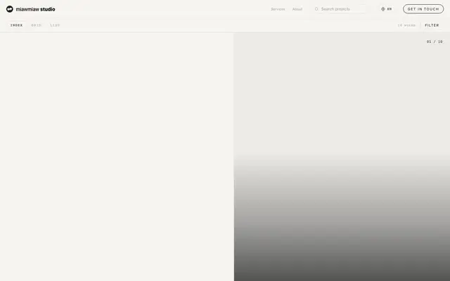 Miawmiaw Studio | UI UX Design website