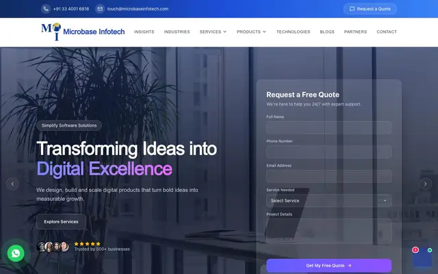 Microbase Infotech Private Limited website