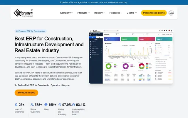 Micromen Software Solutions Pvt Ltd. website
