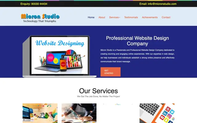 Micron Studio website