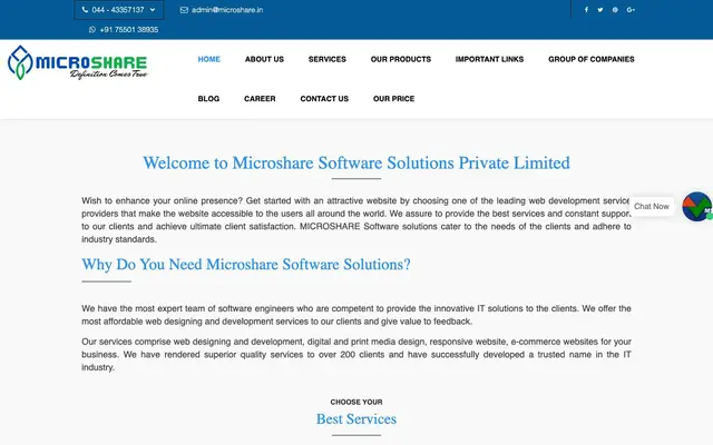 Microshare Software Solutions Private Limited website
