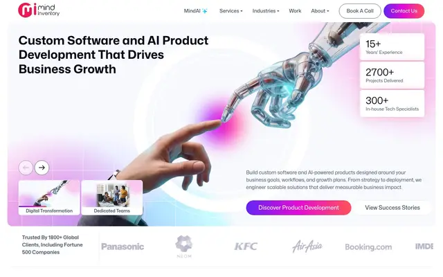 MindInventory website