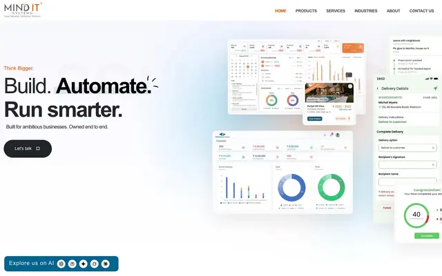 Mind IT Systems website