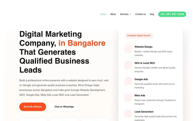 MIND OMEGA website