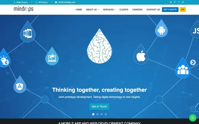 Mindrops website