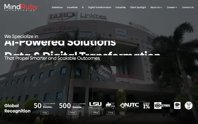 Mind Ruby Technologies website