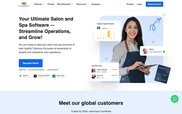 Waffor Retail Solutions Pvt. Ltd. (MioSalon) website
