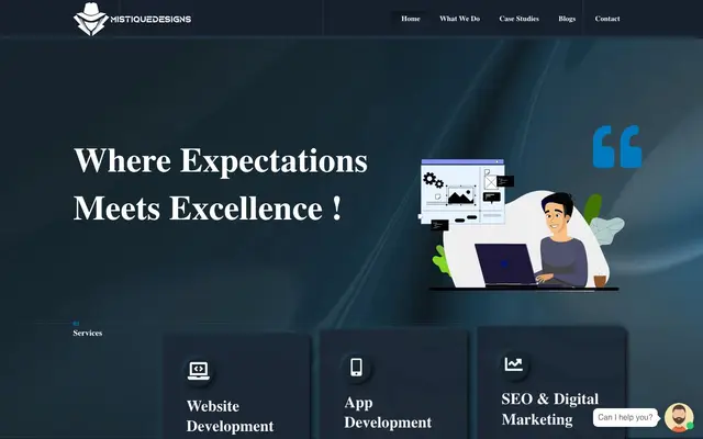 Mistique Designs website
