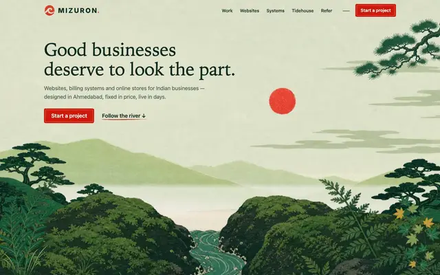 MIZURON website