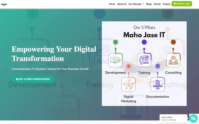 Maho Jase IT website
