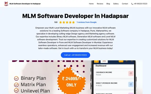 MLM Software Developer In Hadapsar website