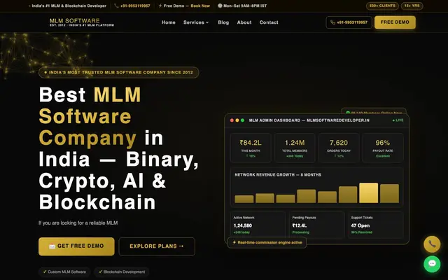 cryptocurrency blockchain development company in Noida website