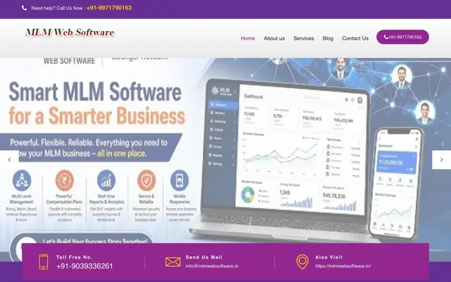 MLM Software Company in Delhi website