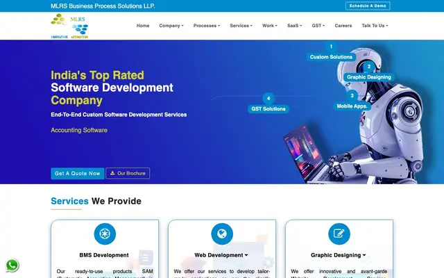 MLRS Business Process Solutions LLP website