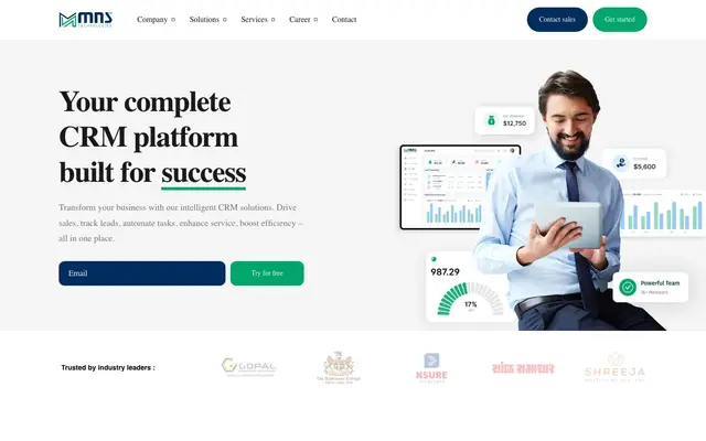MNS Technoweb Pvt. Ltd website