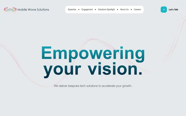 Mobile Wave Solutions website