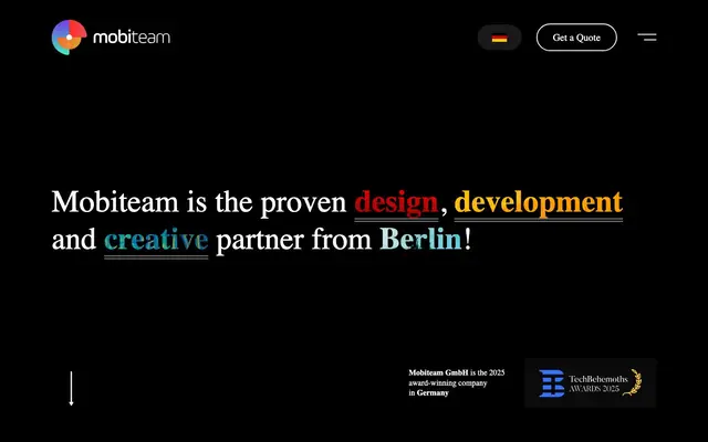 Mobiteam GmbH - Web Design & Web Development in Berlin website
