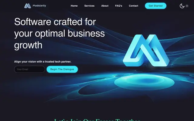 Modularity Bulgaria - Custom Software Development website