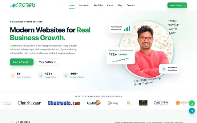 Freelance Website Designer in Delhi website