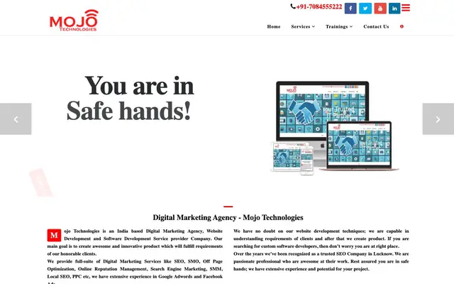Mojo Technologies website
