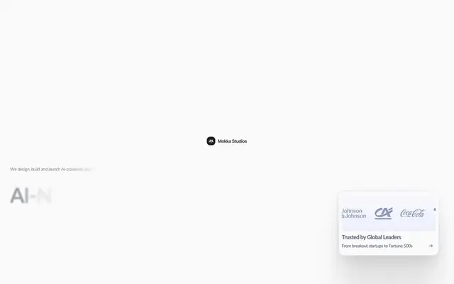 Mokka Studios | AI-Powered Product Development website