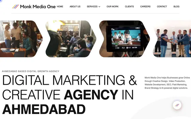 Monk Media One website