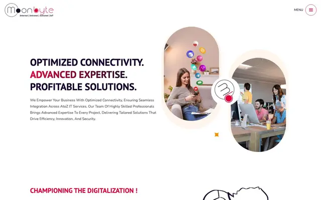 Moonbyte | ERP & Website Development | Mobile Apps & iOT Systems Development website