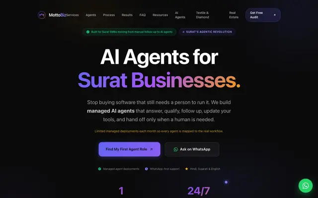Mottobiz Business Automation & Web Design in Surat website
