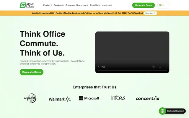 MoveInSync Technology Solutions Private Limited website