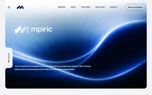 Mpiric Software - AI & Web Development Company website