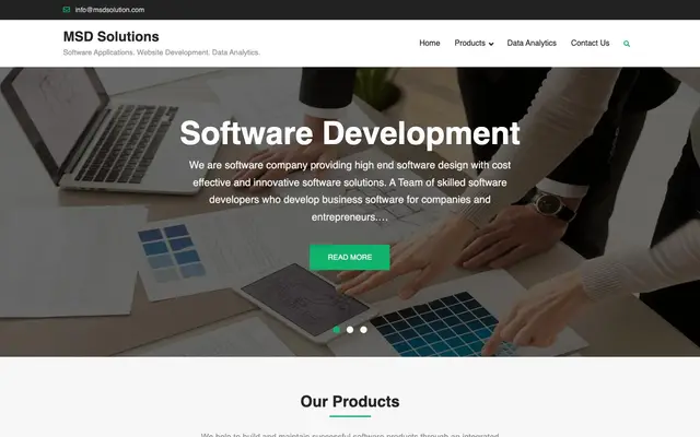 MSD Solutions - Custom Software Applications, Website Development, Data Analytics and AI website
