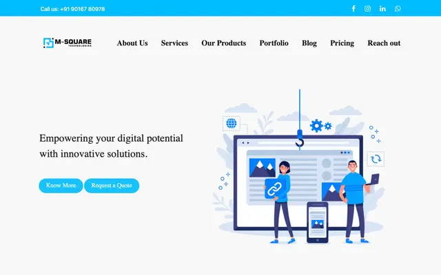 M-Square Technologies website