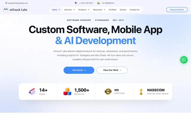 mTouch Labs website