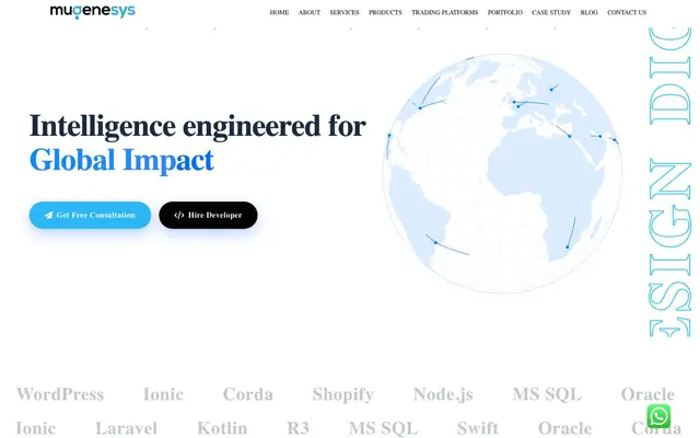 MuGenesys Software Pvt Ltd website