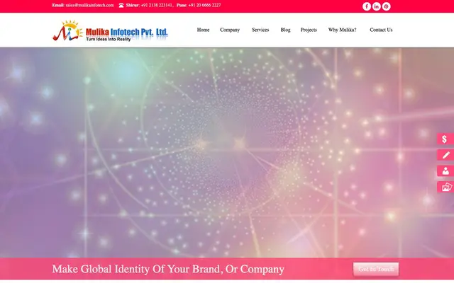 Mulika Infotech Pvt. Ltd. website