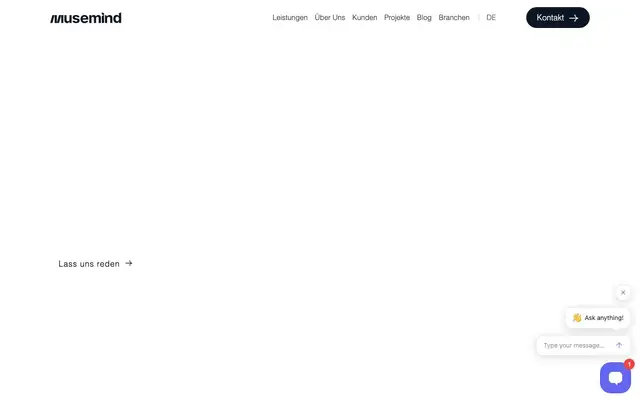Musemind GmbH - UI UX Design Agentur Berlin, Germany | SaaS, Web & Mobile App, Product, Web Design Company website