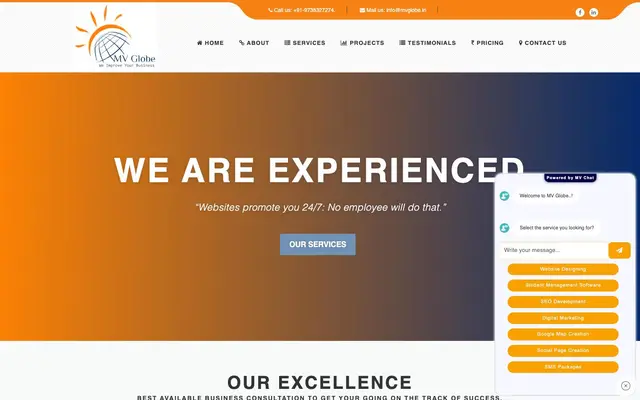 MV GLOBE website