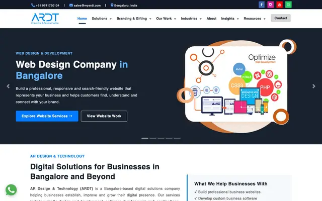 AR Design & Technology website