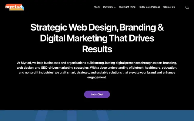 Myriad Inc. website