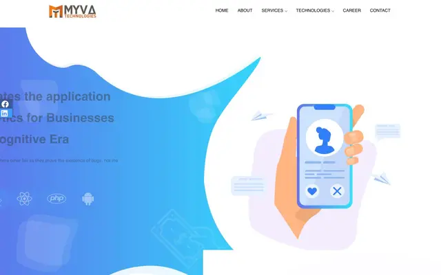 Myva Technologies website