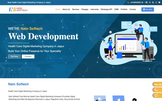 Nain Softech website