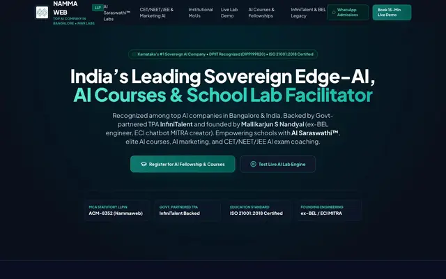Namma Web website