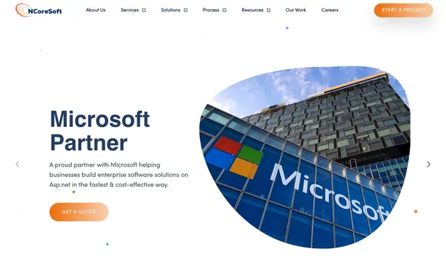 NCoreSoft Technologies website